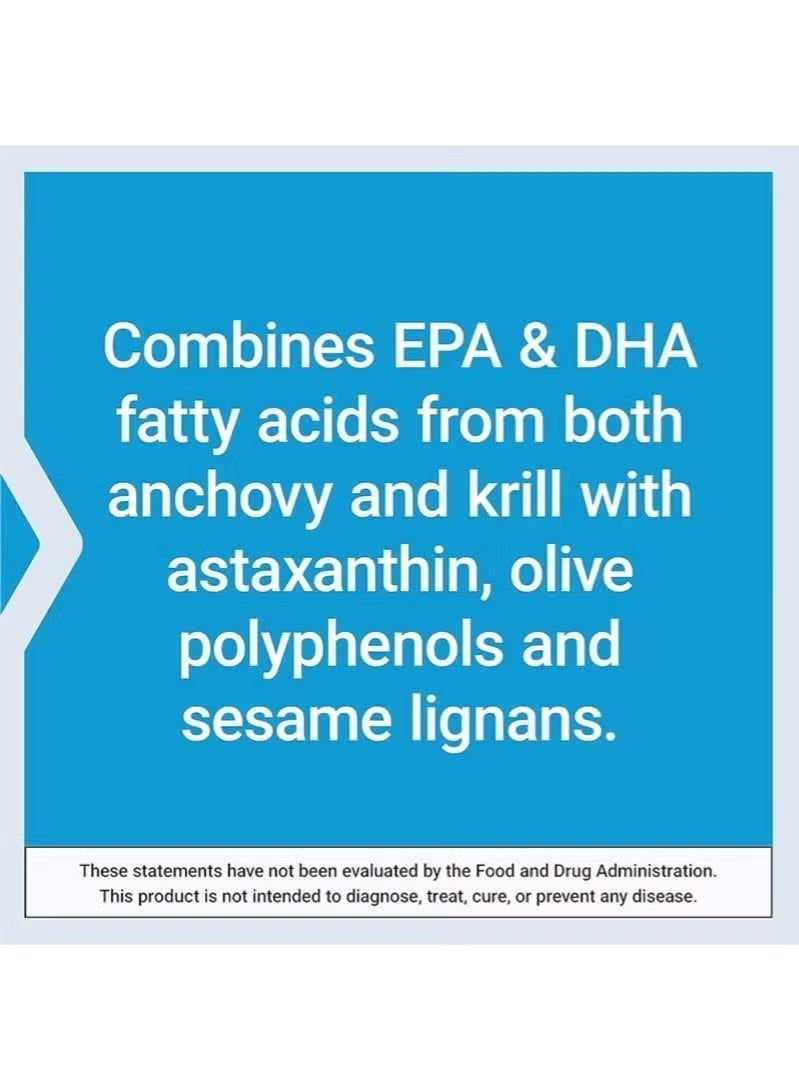 Life Extension Super Omega-3 Plus EPA/DHA Fish Oil, Sesame Lignans, Olive Extract, Krill & Astaxanthin - Heart, Brain & Joint Health Support - Gluten-Free, Non-GMO - 120 Softgels - Image 2